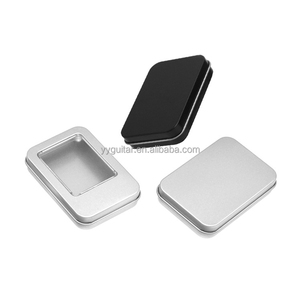 Thiết kế mới kẹo hình chữ nhật kim loại tinplate màu tùy chỉnh in trong suốt PVC cửa sổ Nắp Trang sức/gói quà tặng hiển thị hộp thiếc - Product Image 6