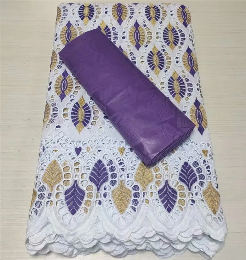 Nigerian renda tecido senegal bazuin tecido 2.5 jardas 100% algodão 2.5 jardas tecido de renda seca