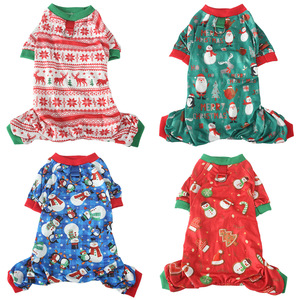 High Quality Custom Pet Dog Clothes New Polyester Medium Small Luxury Christmas Winter Pet <strong>Cat</strong> Dog Clothes Pajamas <strong>Jumper</strong> - Product Image 1