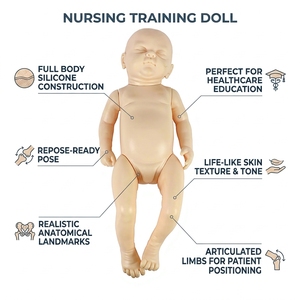 Mannequin d'entraînement en soins néonatals grandeur nature en PVC, modèle de soins pour nouveau-nés pour l'éducation médicale, conforme à la réglementation REACH, OEM accepté - Product Image 4