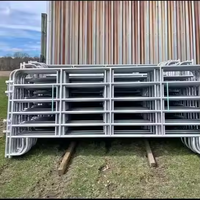 12 ft Moderne Draagbare Zware Gegalvaniseerde Metalen Ronde Omheining voor Vee, Paarden en Dieren, Eenvoudig te Monteren