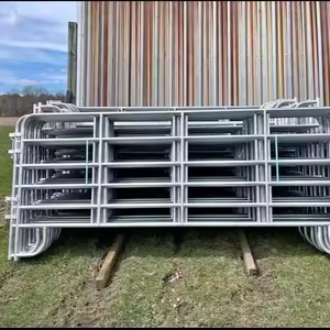 Paneles de Cerca Redondos de Metal Galvanizado de 12 pies, Modernos, Portátiles, Resistentes, para <span class=keywords><strong>Corrales</strong></span> de Ganado, Caballos y Animales, Fáciles de Ensamblar - Product Image 4
