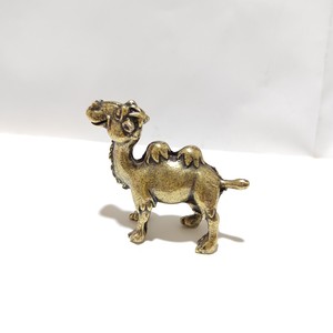 KI tengqiao <span class=keywords><strong>León</strong></span> americano, adornos antiguos de latón envejecido, mascota de té para mesa, camello, colección de artesanías de tendencia china - Product Image 2