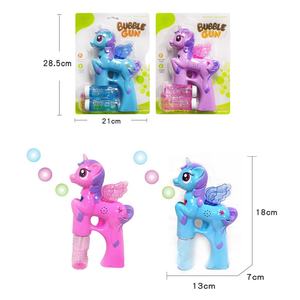 Pistolet à bulles Licorne avec lumière et son comprend 1 pistolet à bulles et <span class=keywords><strong>2</strong></span> bouteilles de solution à bulles pour fille et garçon - Product Image 5