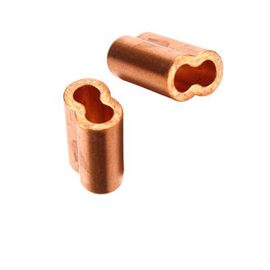 Manchons de compression en cuivre et aluminium sur mesure, trou unique, ovale, <span class=keywords><strong>double</strong></span> trou, forme de 8, pince pour câble métallique pressé, métrique et en pouces - Product Image 5