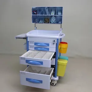 Manufacturers Supply Medical Trolley Customized Nursing Cart With Wheels Hospital Anesthesia Trolley With Anesthesia Rack