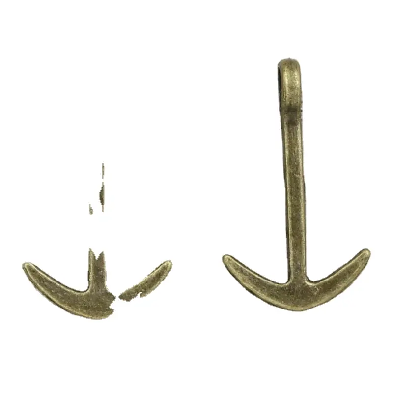 1 x Wholesale Solid Brass Charms Boat Anchor Key Pendants Jewelry Hardware DIY 