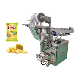 Máquina automática de embalaje para snacks, patatas fritas, plátano, plátano, patatas fritas, camarón, bolsa pequeña