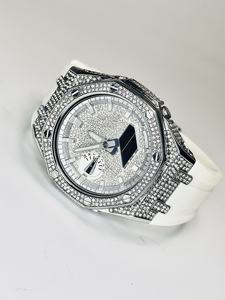 Compatible avec Royal Oak <span class=keywords><strong>Ga2100</strong></span> <span class=keywords><strong>Ga2110</strong></span> pour modification DIY, ciel étoilé, diamant complet, rond, accessoires de remplacement - Product Image 3