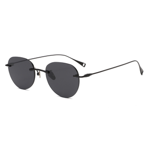 Gafas de Sol Ovaladas sin Montura, Lentes de Espejo Rojas, Ligeras, Unisex, Estilo Casual para Adultos - Product Image 2
