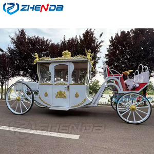 Chariot de tourisme royal en forme de citrouille à 4 roues de haute qualité, tiré par des chevaux - Product Image 4