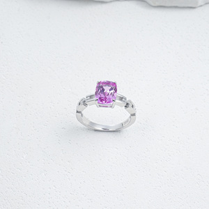 Anillo de Plata de Ley S925 con Zafiro Padparadscha - Product Image 1