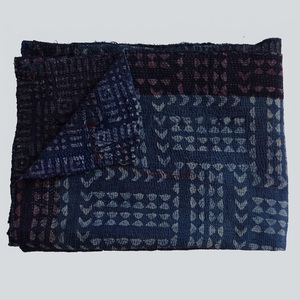 Wholesale Indigo Block Print Reversible Kantha <b>Bedspread</b> - Product Image 1