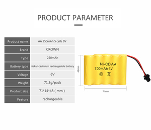 CROWN Y, профессиональное производство, 6 В, <span class=keywords><strong>Nicd</strong></span> аккумуляторы с головкой - Product Image 6