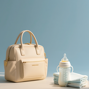 Produttore personalizzato vegano pelle Pu Beige grande capacità zaino mamma borse da viaggio pannolino madre per il <span class=keywords><strong>neonato</strong></span> - Product Image 2