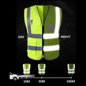 Chaleco <span class=keywords><strong>de</strong></span> Seguridad Amarillo Dorado, Ropa Reflectante para Trabajos <span class=keywords><strong>de</strong></span> Construcción, Equipo <span class=keywords><strong>de</strong></span> Seguridad Vial, Chaleco Reflectante para Carreteras - Product Image 4