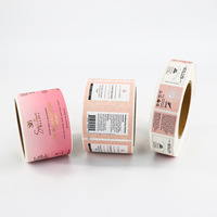 Étiquettes rectangulaires autocollantes personnalisées par le fabricant, transparentes, avec logo en estampage à chaud, pour usage agricole, en rouleau, autocollants PVC colorés