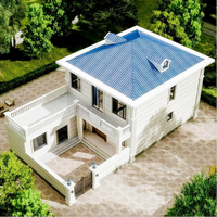42-380 ㎡ Maison préfabriquée / Panneau en silicate de calcium / Panneau sandwich / Structure en acier préfabriquée / Installation rapide / Villa de haute qualité