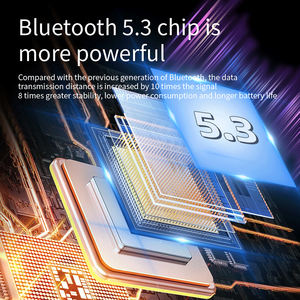 게이밍용 ANC&ENC LED 배터리 표시등 탑재 하이파이 AAC 방수 IPX-6 저지연 BT 이어폰 - Product Image 5