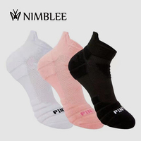 Chaussettes de sport de compression unisexes personnalisées en gros pour la course à pied - Chaussettes jacquard saison printemps