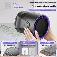 Ventilateur de bureau portable sans pales avec affichage numérique, alimentation USB, trois vitesses, faible bruit, 5W, corps en plastique, pour la maison et le bureau