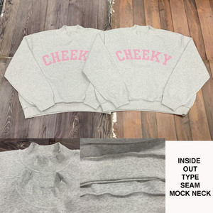 <span class=keywords><strong>Felpa</strong></span> da <span class=keywords><strong>Donna</strong></span> Reversibile Oversize a Collo Alto in Cotone Felpato 330 g/m² con Toppa Ricamata <span class=keywords><strong>Personalizzata</strong></span> Vendita all'Ingrosso - Product Image 2