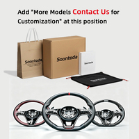 Volant sport modifié SOON TODA en fibre de carbone avec logo tricolore pour les modèles BMW de la série F F10 F15 F30 F32 F80 M4 M3