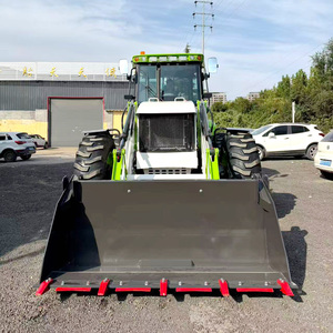 Máquina de Terraplanagem Mais Barata, Mini Trator Agrícola 4x4 Reboque com Retroescavadeira para Venda - Product Image 2