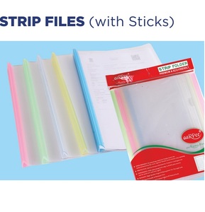 Strip Folder with Stick A4 Report File <b>Document</b> <b>Holder</b> Slide Bar File for Office School Presentation Use - Product Image 3