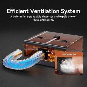 Atomstack A24 X24 Ultra 120W thế hệ thứ hai <span class=keywords><strong>CNC</strong></span> cắt gỗ kim loại đồ trang sức Máy khắc <span class=keywords><strong>laser</strong></span> với B3 trường hợp bảo vệ - Product Image 3