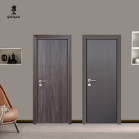 Qide Usine Vente Directe Moderne Intérieur Luxe Villa WPC Chambre Porte Avec Cadre