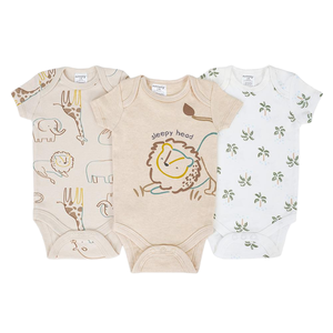 Neues Hochwertiges 3-teiliges Set 0-9 Monate Unisex 100% Baumwolle Strampler Baby Krabbelkleidung - Product Image 6