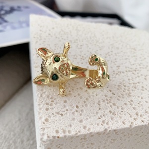Anillos chapados en plata increíbles para perros, anillos de leopardo, joyería de moda, anillos chapados en oro para hombres - Product Image 4