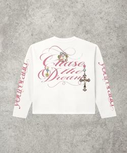 T-shirt imprimé personnalisé en tissu gaufré pour homme, streetwear, impression DTG, tee-shirt graphique à manches longues, lavage vintage, avec logo personnalisé - Product Image 3