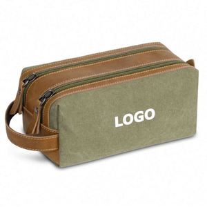 Personalized Travel <b>Toiletry</b> <b>Bag</b> <b>for</b> <b>Men</b> Waterproof Shaving Organizer & Dopp Kit - Custom Logo Available - Product Image 1