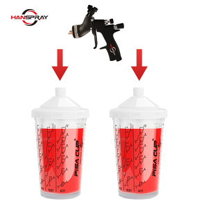 800CC boya püskürtme tabancası ile 1.3/1.7mm memesi PIsa fincan tankı araba tamir için araç bakım ürünü - Product Image 2
