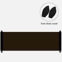 NOUVEAU Balance Cardio Exercise Portable Body Sliding Board Step Mat Training Glide Mat Fitness Home Glide Mat With Shoe Covers
