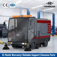 Balayeuse électrique à cabine fermée B2200-CAR, largeur de balayage 2200 mm, batterie au lithium, moteur 5000 W, machine de balayage pour aéroport