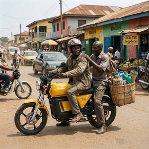 Motocyclette électrique Unigogo U15 avec siège passager arrière, longue autonomie, scooter électrique - Product Image 1
