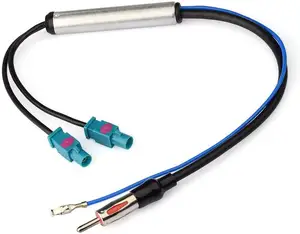 <span class=keywords><strong>Antenne</strong></span> Radio spéciale de voiture AM/FM, amplificateur de Signal Radio Audio double Fakra RF, <span class=keywords><strong>adaptateur</strong></span> d'<span class=keywords><strong>antenne</strong></span> Radio pour <span class=keywords><strong>VW</strong></span> pour Audi - Product Image 1
