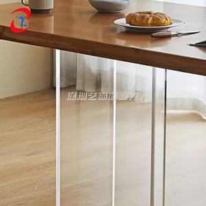 Custom cristallino <span class=keywords><strong>per</strong></span> <span class=keywords><strong>Plexiglass</strong></span> tavolo e divano gambe in acrilico conici mobili piedi accessori <span class=keywords><strong>per</strong></span> mobili <span class=keywords><strong>per</strong></span> espositori - Product Image 2