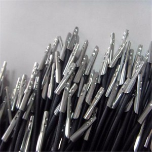 Bán buôn 2mm <span class=keywords><strong>Polyester</strong></span> đàn hồi dây/dây/chuỗi máy tính xách tay với kim loại kết thúc/Hai kết thúc barbs clip/móc/lời khuyên - Product Image 3