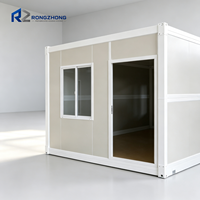 Maison conteneur pliable avec performance imperméable, design élégant, options de couleurs variées