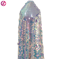 Tissu en maille de tulle brillant à sequins de 1,8 cm pour robe sirène, nouvelle mode, vente en gros