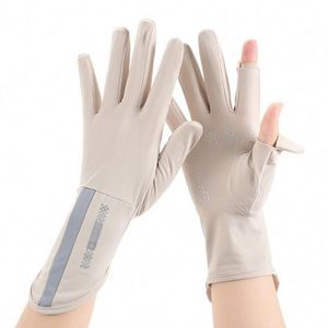 Women's Sunscreen <b>Gloves</b> Wholesale Anti-ultraviolet <b>Thin</b> Spring and Summer Anti-slip Breathable Touch Screen <b>Glove</b> - Product Image 1