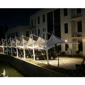 Auvent de stationnement cantilever résistant au vent, structure tendue en PVC, abri pour voiture, abri de stationnement - Product Image 3