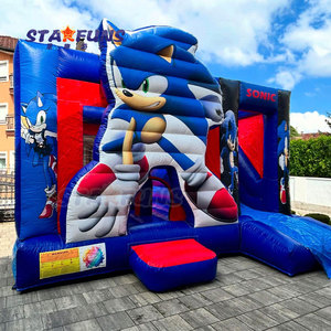 Gorila inflable al aire libre Casa de rebote con tobogán niños Sonic <span class=keywords><strong>Castillo</strong></span> hinchable el erizo <span class=keywords><strong>Castillo</strong></span> de salto inflable Jumper - Product Image 2