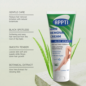 Crème dépilatoire à l'aloe vera, action rapide, lotion dépilatoire douce pour le corps, les jambes, les aisselles, OEM ODM, étiquette privée, logo personnalisé - Product Image 4