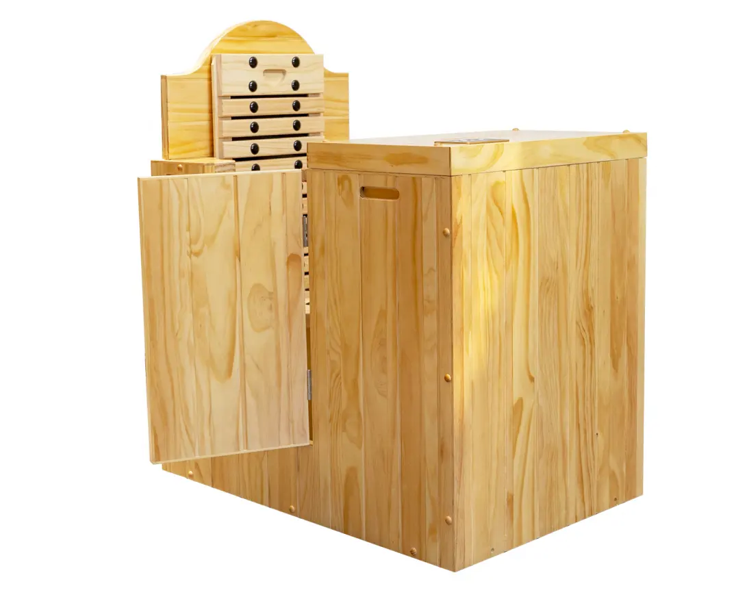 Canadese Hemlock Indoor Ver Infrarood Sauna Familie Gebruik Houten Vat Stoom Sauna Kamers