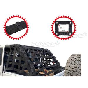 Red de protección de malla para techo convertible de coche, para JK Wrangler 2007-2017, kit de carrocería, accesorios para coche - Product Image 6